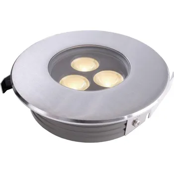 Venkovní osvětlení Light Impressions Deko-Light zemní svítidlo Flat II WW 220-240V AC/50-60Hz 5,80 W 3000 K 400 lm stříbrná 100111