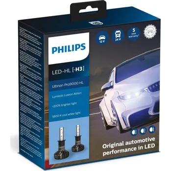 Autožárovka Philips LED H3 12/24V 20W Ultinon Pro9000 HL 2ks 11336U90CWX2