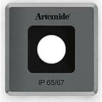 Venkovní osvětlení Artemide Ego 55 Flat downlight 32d 3000K čtverec Inox IK10 T42010WFLW00