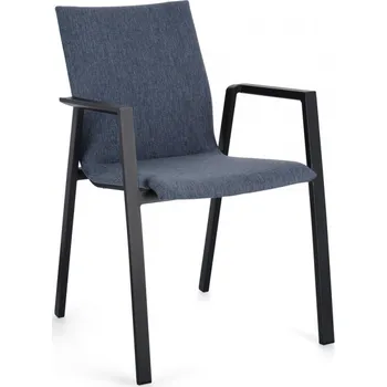 BIZZOTTO zahradní jídelní židle ODEON šedo-modrá 0663334