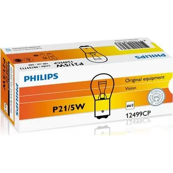 Autožárovka Philips 12499CP Žárovka 12V P21/5W BAY15d
