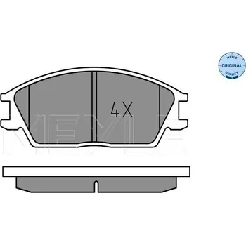 Brzdová destička Sada brzdových destiček, kotoučová brzda MEYLE 025 210 1214
