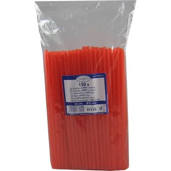 Rum Slámky Jumbo červené 150ks
