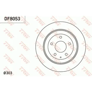 Brzdový kotouč Brzdový kotouč TRW DF8053