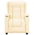 Křeslo Polohovací křeslo 339071 umělá kůže krémové