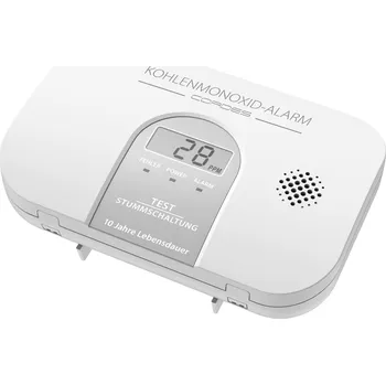 Detektor CO Cordes Haussicherheit CC-4100, CC-4100 detektor oxidu uhelnatého na baterii, detekce oxidu uhelnatého (CO)