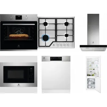Set domácích spotřebičů ELECTROLUX KOFGH70TX + ELECTROLUX KGS6426SX + ELECTROLUX LFT766X + ELECTROLUX EMS4253TEX + ELECTROLUX EEM48300IX + ELECTROLUX ENT6TF18S