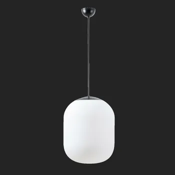 OSMONT TAN66969 TANIA P2 závěsné skleněné svítidlo černá / bílá IP40 4000 K 41W LED nouzové kombinované 3 h