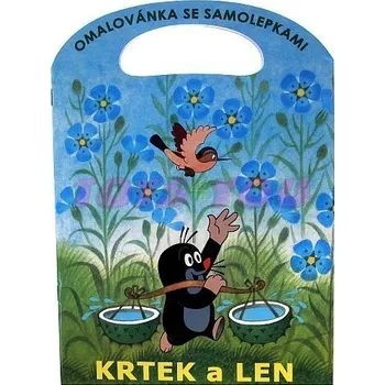 omalovánky Omalovánky se samolepkami - Krtek a len