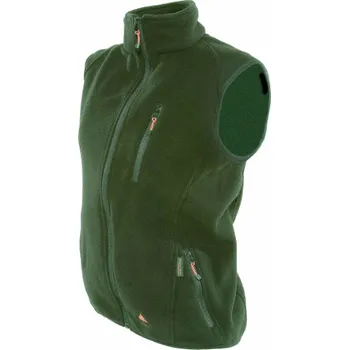 Pánská bunda Vyhřívaná vesta Alpenheat fleece - zelená Barva: Zelená, Velikost: 4XL