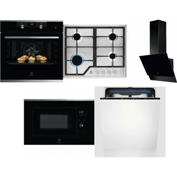 Set domácích spotřebičů ELECTROLUX KODEH70X + ELECTROLUX KGS6426SX + ELECTROLUX LFV616K + ELECTROLUX LMS2203EMX + ELECTROLUX EES48200L