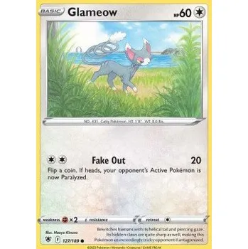 Sběratelská karetní hra Pokémon ASR 127/189 Glameow - Astral Radiance Stav: Near Mint, Verze: REVERSE HOLO