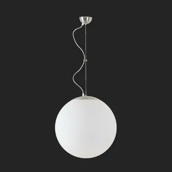 OSMONT ADR60310 ADRIA L4 závěsné skleněné svítidlo nerez broušená / bílá IP40 3000 K 41W LED nouzové kombinované 3 h