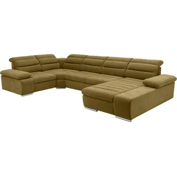 Sedací souprava Rozkládací rohová sedačka KORFU II zelená