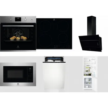 Set domácích spotřebičů ELECTROLUX KODGH70TX + ELECTROLUX LIR60430 + ELECTROLUX LFV316K + ELECTROLUX EMS4253TEX + ELECTROLUX EEM23100L + ELECTROLUX LNT3LF18S