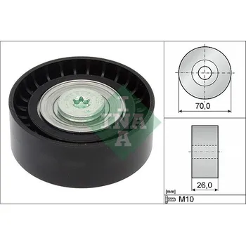 Vratná/vodicí kladka, klínový žebrový řemen Schaeffler INA 532 0434 10