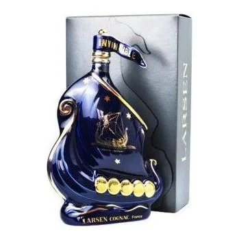 Whisky Larsen Ceramic Viking Ship (modrá) 0,7l 40%