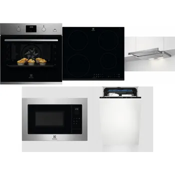 Set domácích spotřebičů ELECTROLUX KODGH70TX + ELECTROLUX LIR60430 + ELECTROLUX LFP326S + ELECTROLUX EMS4253TEX + ELECTROLUX EEM23100L