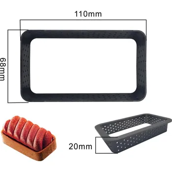 Forma na pečení AK Formy na Tartaletky Termoplast OBDÉLNÍK 11 X 7cm, 6ks