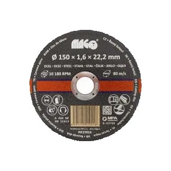 Řezný kotouč Magg RK15016 řezný kotouč na kov 150x1,6x22,2mm