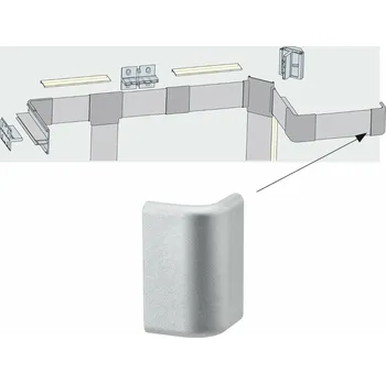 LED osvětlení Paulmann Duo Profil koncovka 2ks balení matný hliník, plast 702.74 P 70274