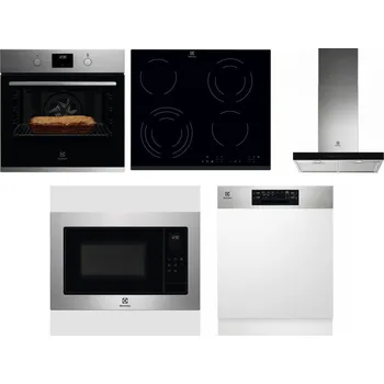 Set domácích spotřebičů ELECTROLUX KOFGH70TX + ELECTROLUX EHF6343FOK + ELECTROLUX LFT766X + ELECTROLUX EMS4253TEX + ELECTROLUX EEM48300IX
