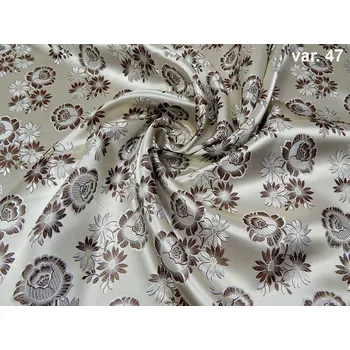 HEDVA ČESKÝ BROKÁT Ondrin 160 krojový brokát KYTICE smetanová | 47