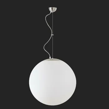 OSMONT ADR45868 ADRIA L5 závěsné skleněné svítidlo nerez broušená / bílá IP40 3x60W E27