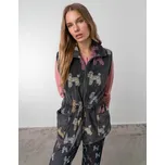 Dámská pyžamová vesta 17440-102 - Vamp šedá s potiskem L