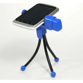 Selfie tyč Logo mobilního telefonu na stole, modrá, termoplast