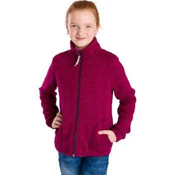Dívčí mikina Outdoorová dívčí mikina Betty mode (imitace svetroviny) vel. 128,134 vínová