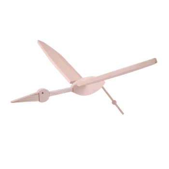 Dřevěná hračka Čáp velký Přírodní dřevo