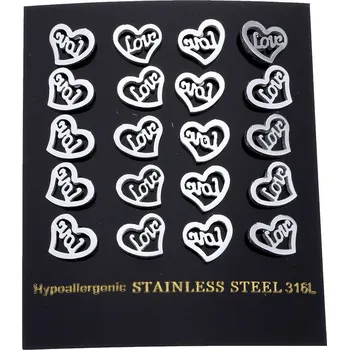 Souprava šperků Puzety s nápisem Love z chirurgické oceli VL 064