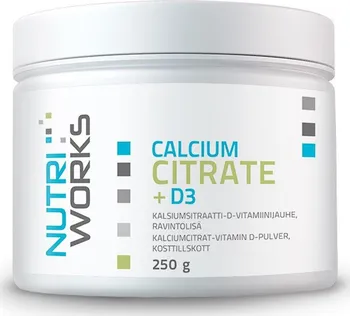Nutriworks Calcium Citrate + D3 250 g 