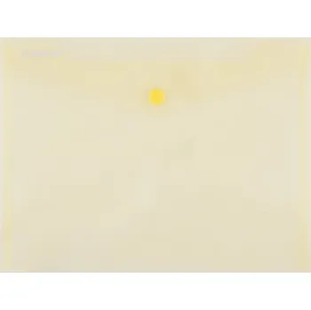 Obálka Obálka s drukem Donau průhledná, C5, PP, žlutá