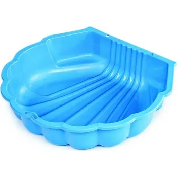 Pískoviště Paradiso Toys Pískoviště mušle modré s plachtou