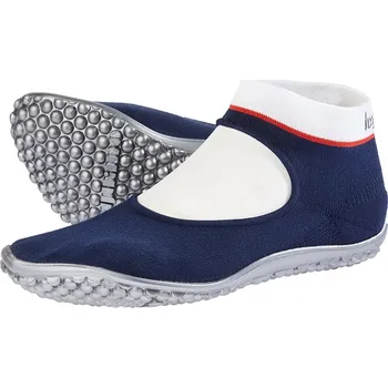 Dámské baleríny leguano ballerina modré, červeno-bílý pruh Velikost: XS 36/37 - délka stélky 22 cm