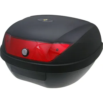 Zavazadlo na motocykl 101 Octane Kufr maxi trunk černý - červená odrazka 51L 22752
