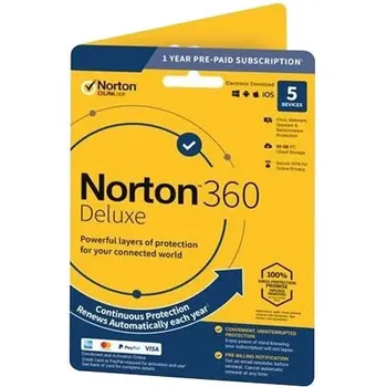 Antivir Norton 360 Deluxe 50 GB VPN elektronická verze