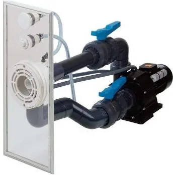 Bazénový protiproud Předmontovaná sestava VAG-JET NEREZ (průchod stěnou, čelo protiproudu, ventily, fitinky) 30120500NER