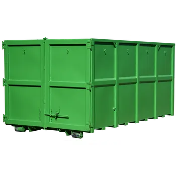 Popelnice Kontejner AVIA s pevnými bočnicemi 9 m3 Tmavě šedá RAL 7005