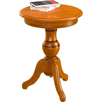 Konferenční stolek Odkládací stůl kulatý 55 cm, 06x535, ořech tmavý