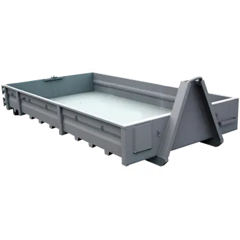 Popelnice Kontejner AVIA s pevnými bočnicemi 4 m3 Tmavě šedá RAL 7005