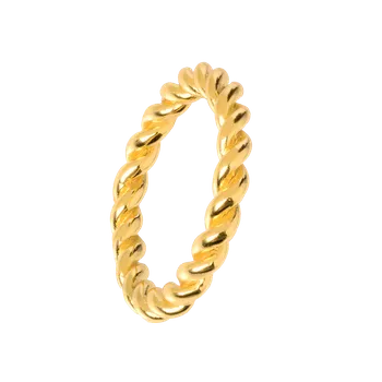 Prsten ALEYOLÉ Pozlacený prstýnek Thunder gold Velikost prstýnku: 16