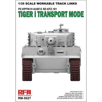 Plastikový model Ryefield model 1/35 Workable Track Links Tiger I Transport Mode