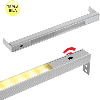 LED lišta LED21 LED svítidlo POLARUS s čidlem pro zásuvky, TEPLÁ BÍLÁ 764mm POLP-764-BC-01W