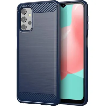 Pouzdro na mobilní telefon Pouzdro Carbon Case pro Samsung Galaxy A32 5G modré