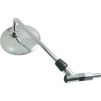 Zrcátko pro motocykl Zpětné zrcátko motocyklu PARTS EUROPE CUSTOM REPLACEMENT MIRROR / NATURAL CHROME (Univerzální zrcadlo na moto s homologací E)
