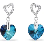 Náušnice modré se Swarovski Elements Amore KCS622810BB Bermuda Blue