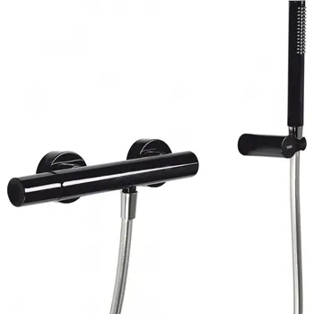 Tres STUDY COLORS Sprchová baterie s nastavitelným držákem, flexi hadice, 26116701 Provedení: Černá